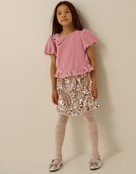 Zoe Velvet Top & Sequin Skirt Set, Multi (MULTI), large