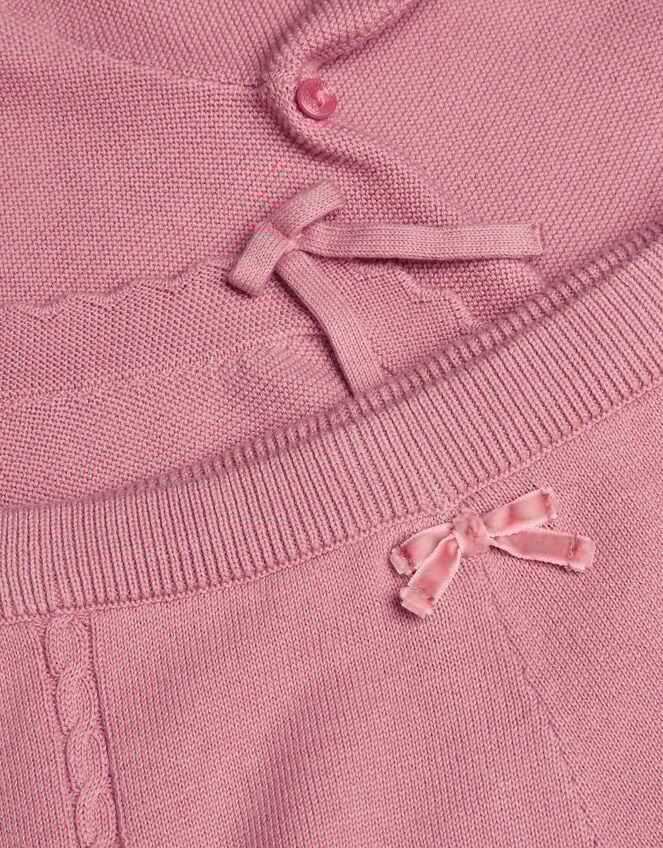 Newborn Knit Cardigan and Leggings Set, Pink (PINK), large