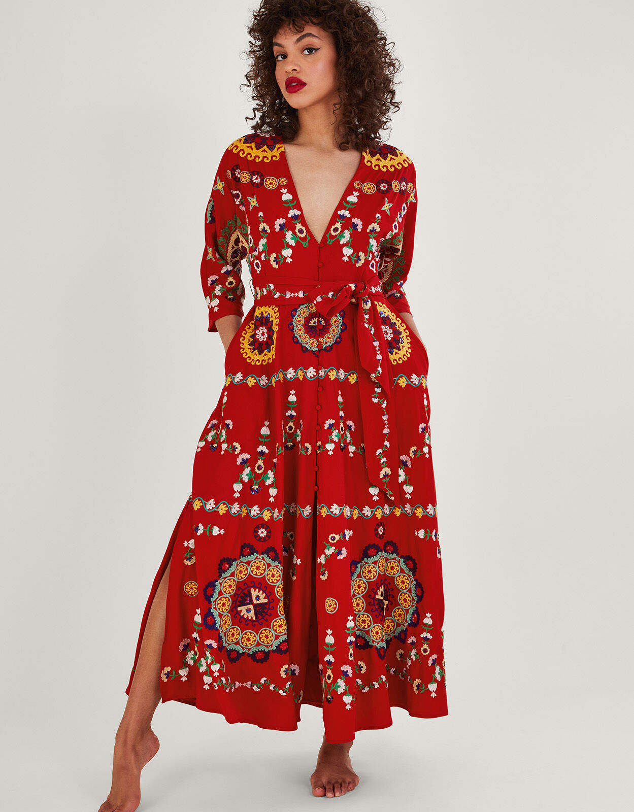 Kimono embellished dress best sale