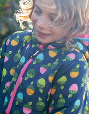 Frugi Reversible Toasty Trail Jacket, Blue (NAVY), large