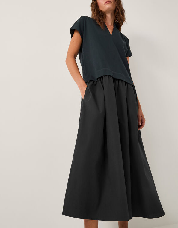 Felly Jersey Cap Sleeve Maxi Dress, Blue (NAVY), large