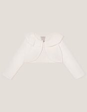 Baby Oversized Collar Cardigan, Ivory (IVORY), large