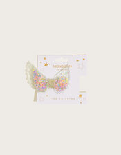 Sparkle Wing Shaker Hair Clip, , large
