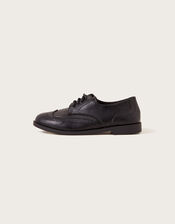 Boys Brogue Shoes, Black (BLACK), large