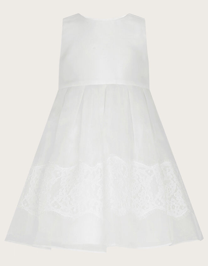 Baby Alovette Lace Christening Dress, White (WHITE), large