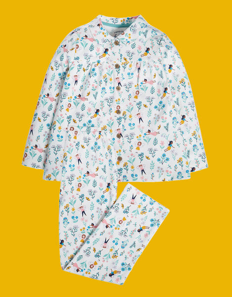 Frugi Elspeth Traditional Pyjama Set, Multi (MULTI), large