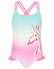 Sequin Unicorn Rainbow Swimsuit, Multi (MULTI), large