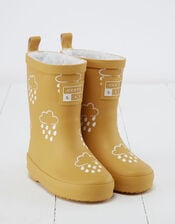 Grass and Air Colour-Revealing Wellies, Yellow (OCHRE), large