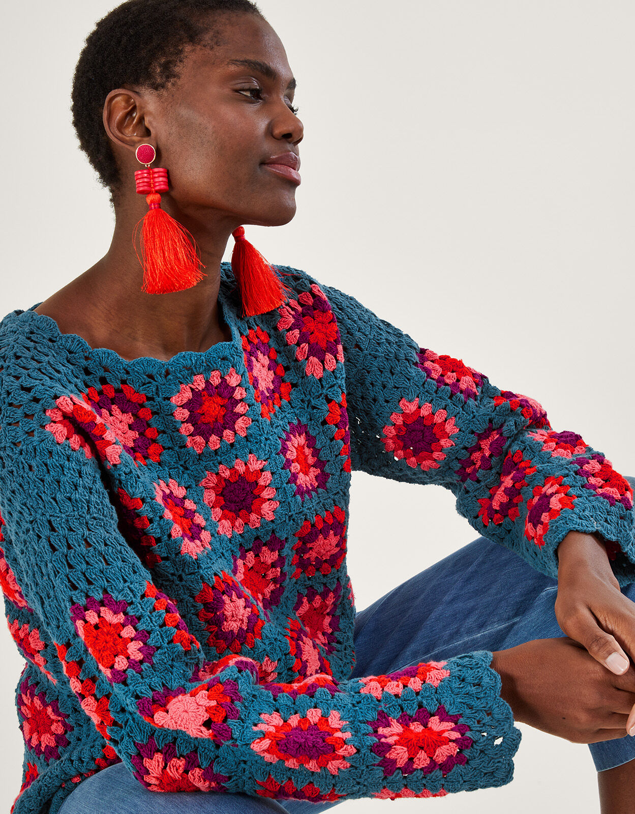 Hand new arrivals crochet sweater