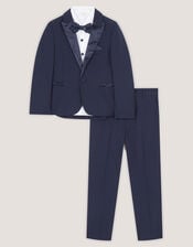 Luca 4-Piece Tuxedo Suit, Blue (NAVY), large