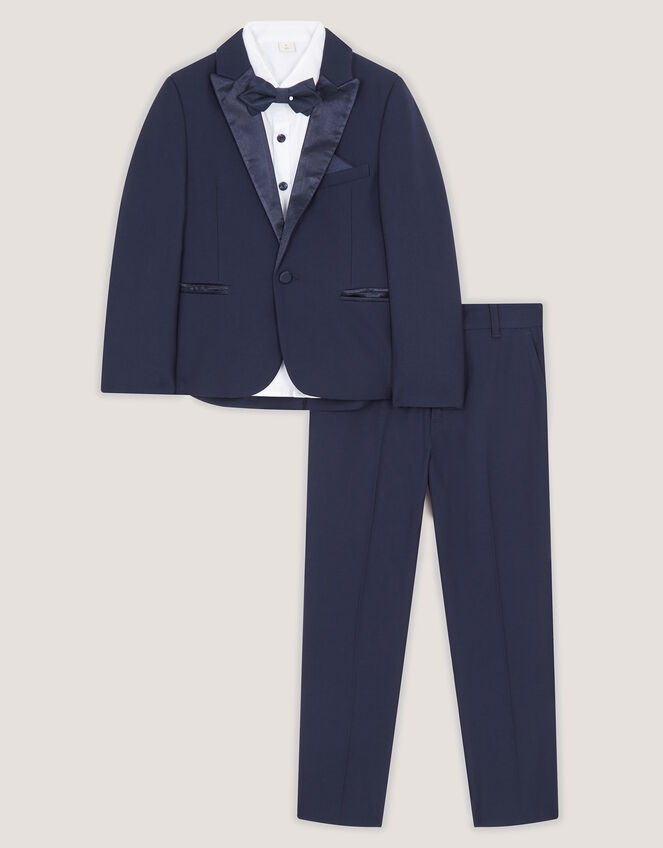 Luca 4-Piece Tuxedo Suit, Blue (NAVY), large