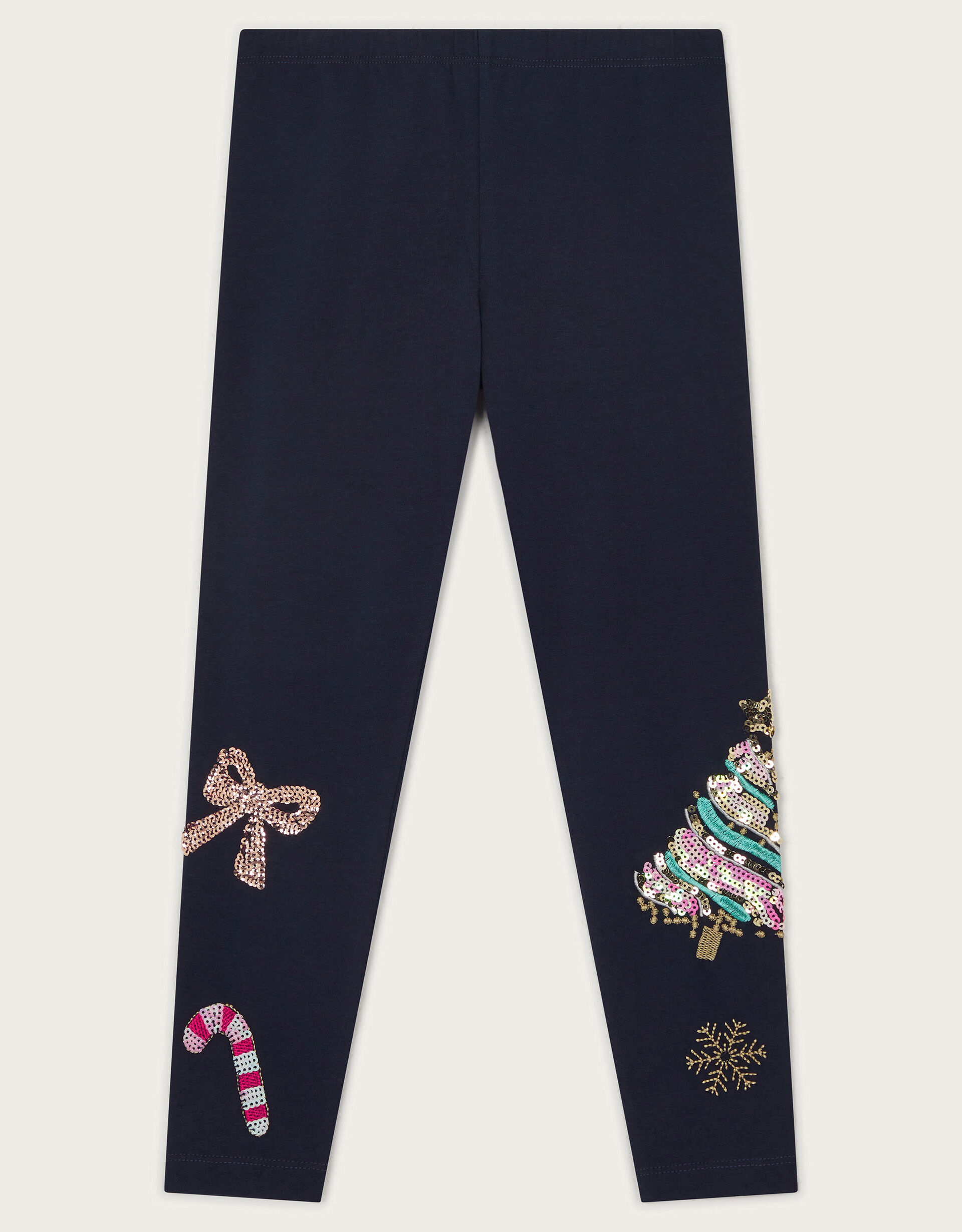 Christmas Sequin Leggings Blue