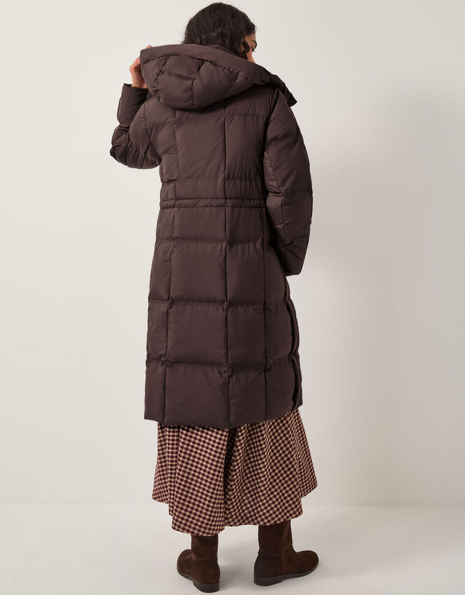 Molly Long Puffer Coat, Brown (CHOCOLATE), large