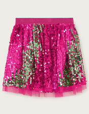 Sequin Tulle Skirt, Pink (PINK), large