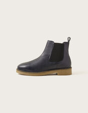 Chiswick Leather Chelsea Boots, Blue (NAVY), large