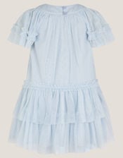 Baby Anastasia Tulle Embellished Dress, Blue (PALE BLUE), large