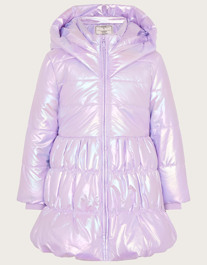 Metallic Padded Coat, Purple (LILAC), large