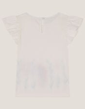 Sea Life Embellished Jersey T-Shirt, Ivory (IVORY), large