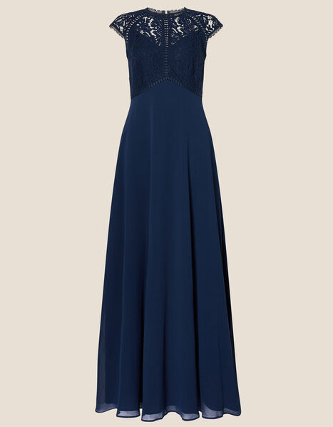 Lindsay Maxi Dress Blue, Blue (NAVY), large
