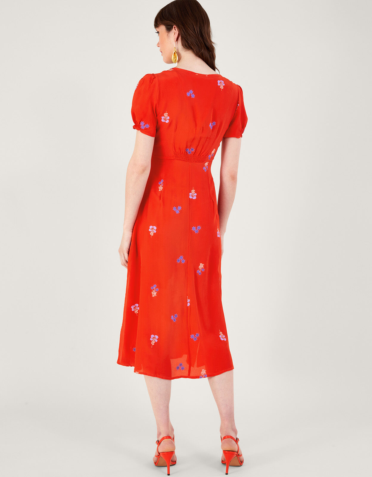 Red tea dress outlet