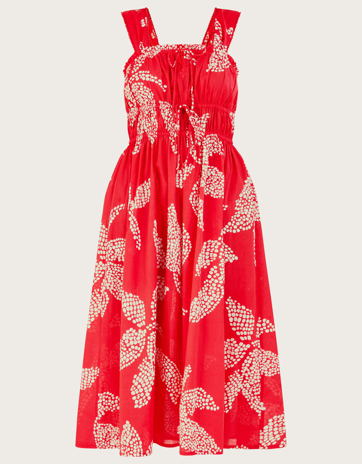 Red cotton sundress online