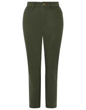 Safaia Ankle Grazer Jeans, Green (KHAKI), large
