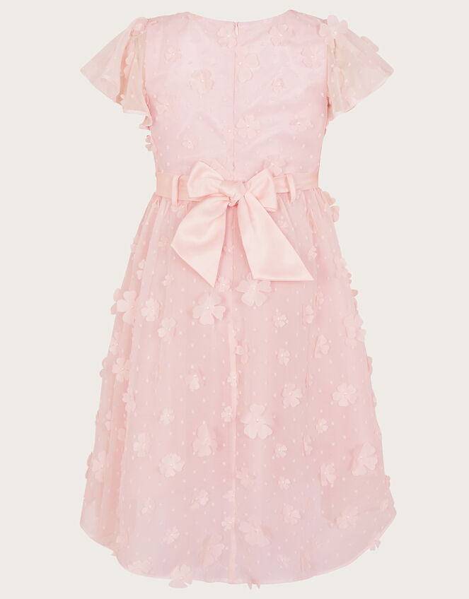 Petunia 3D Flower Dress, Pink (PINK), large