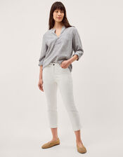 Idabella Cropped Skinny Jeans, Natural (ECRU), large