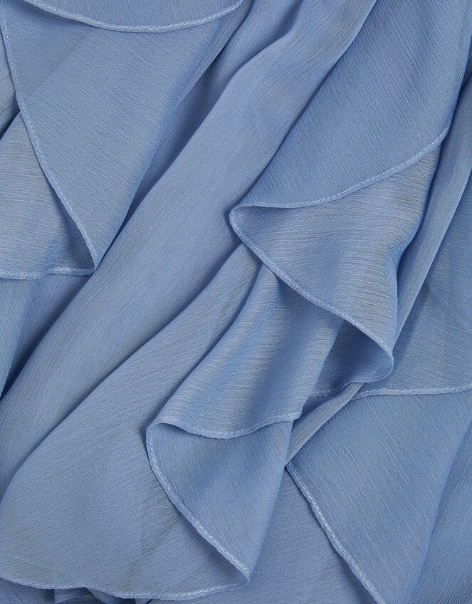 Arizona Halter Ruffle Prom Dress, Blue (PALE BLUE), large