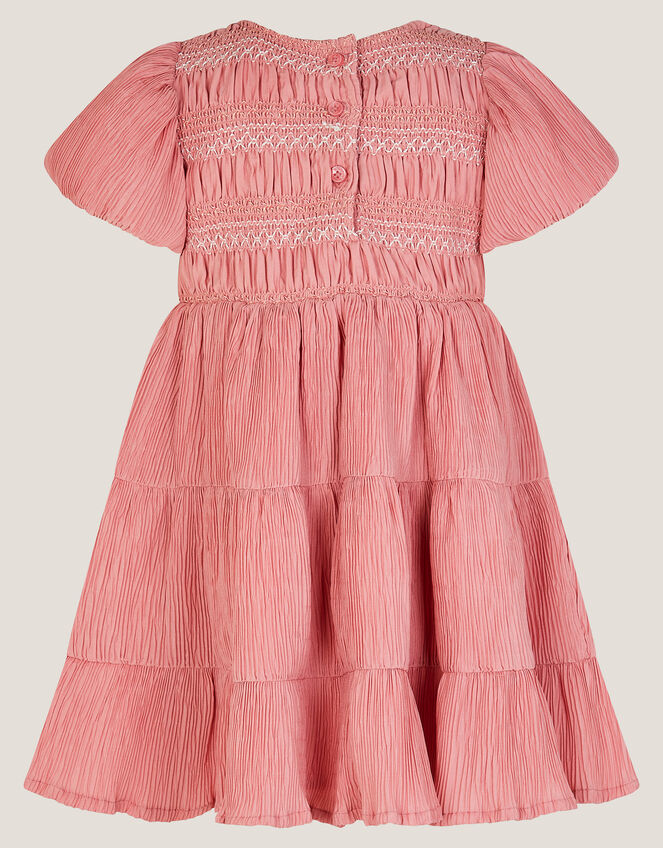 Baby Smocked Puff Sleeve Dress, Pink (PINK), large