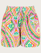 Mosaic Print Shorts, Pink (PINK), large