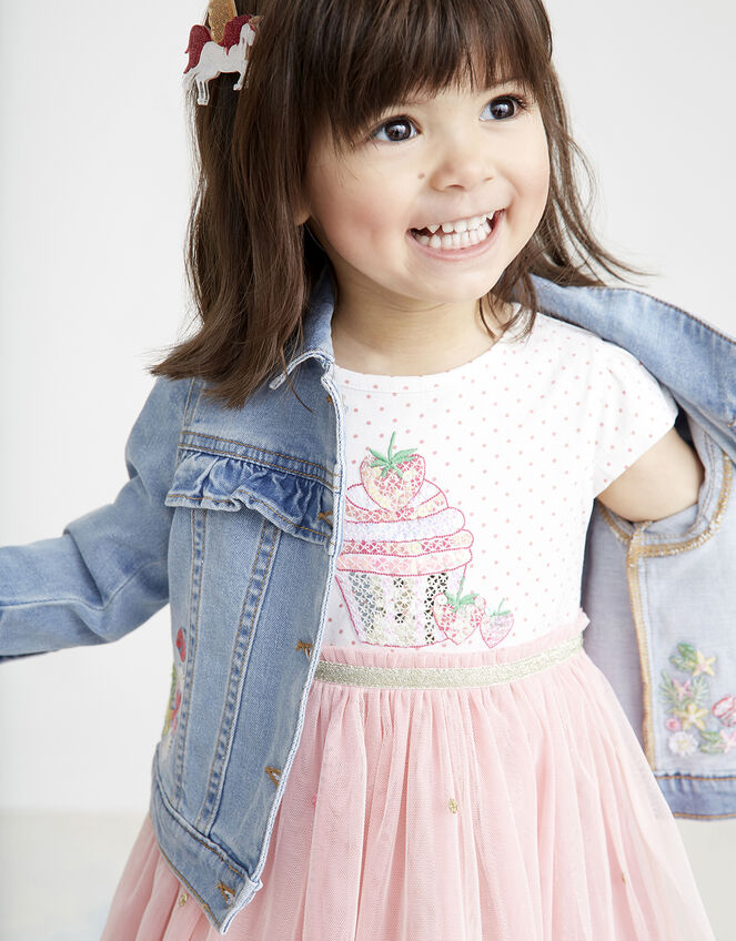 Baby Nessie Strawberry Disco Dress, Pink (PINK), large