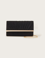 Pleated Occasion Clutch Bag, , large