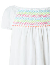 Peri Pom-Pom Top in Organic Cotton, Ivory (IVORY), large