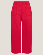 Arlo Regular Crop Jeans, Red (RED), large