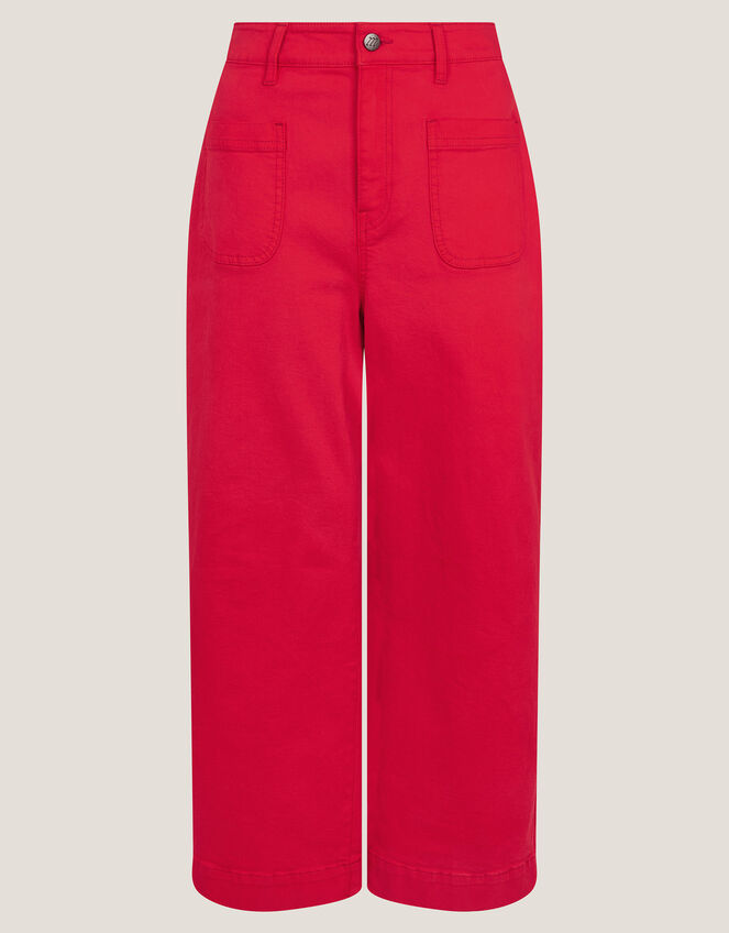 Arlo Regular Crop Jeans, Red (RED), large