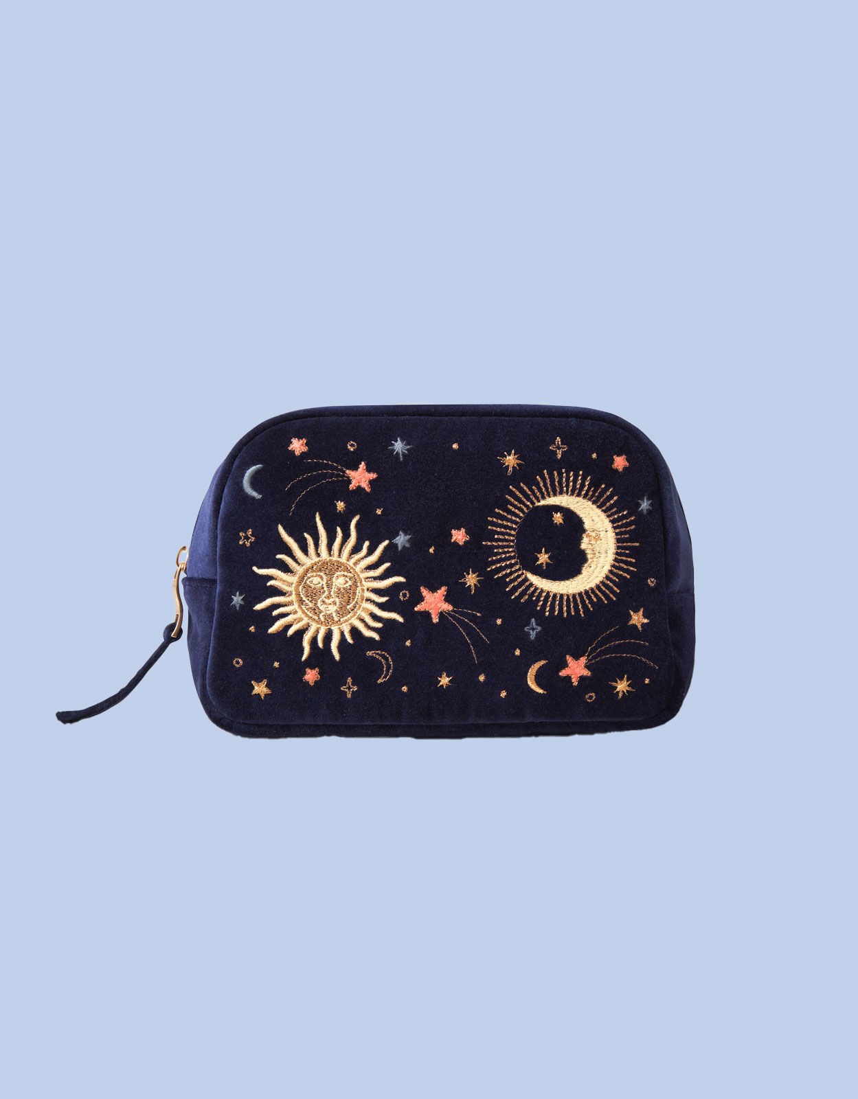 Elizabeth Scarlett CelestialEye メイクアップポーチ ネイビー Celestial Eye Open Flat Makeup Bag – Elizabeth Scarlett