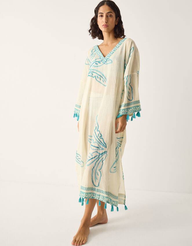 Pam Palm Print Kaftan, , large