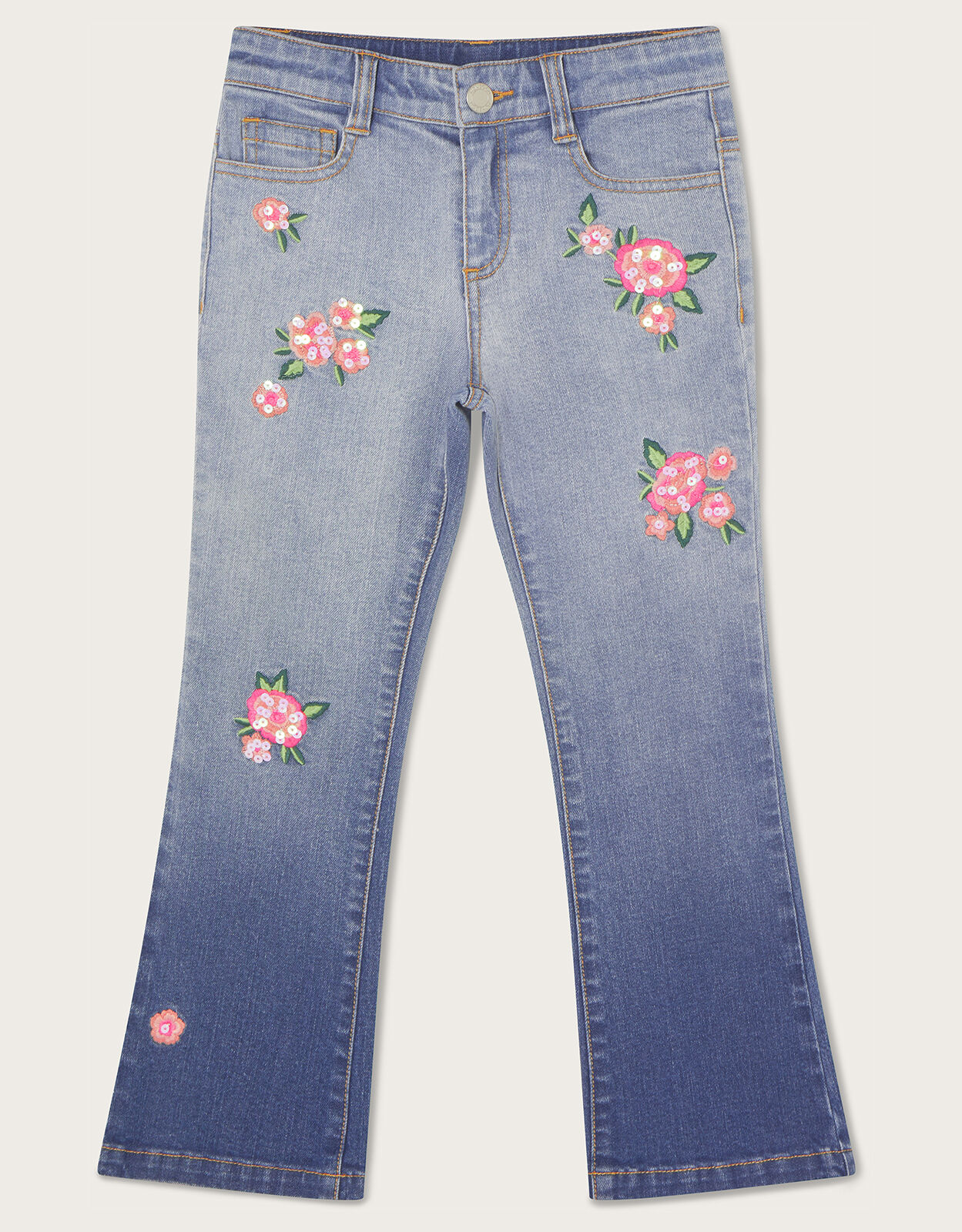 Ladies embroidered jeans best sale