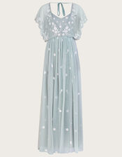 Sophie Embroidered Maxi Dress, Green (SAGE), large