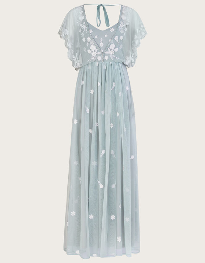 Sophie Embroidered Maxi Dress, Green (SAGE), large