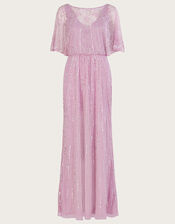 Elizabeth Embellished Maxi Dress, Mink (MINK), large