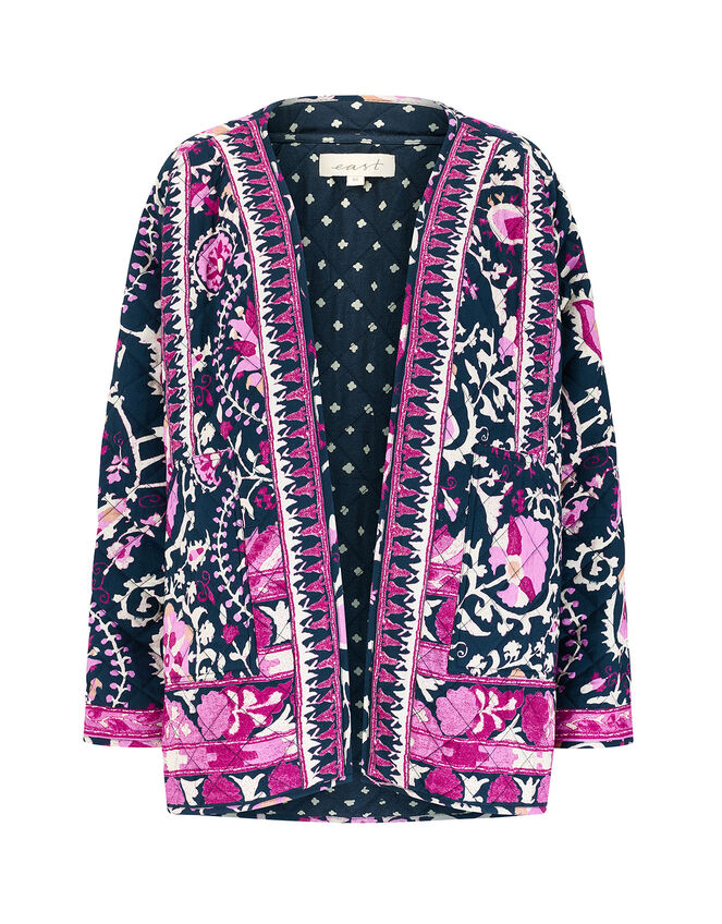 East Print Quilted Jacket , Multi (MULTI), large