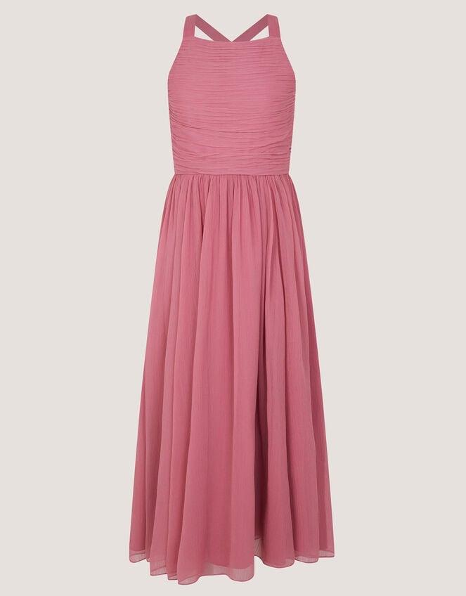Ellay Cross Back Chiffon Prom Dress, Pink (DUSKY PINK), large