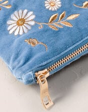 Elizabeth Scarlett Swan Garden Velvet Pouch, , large