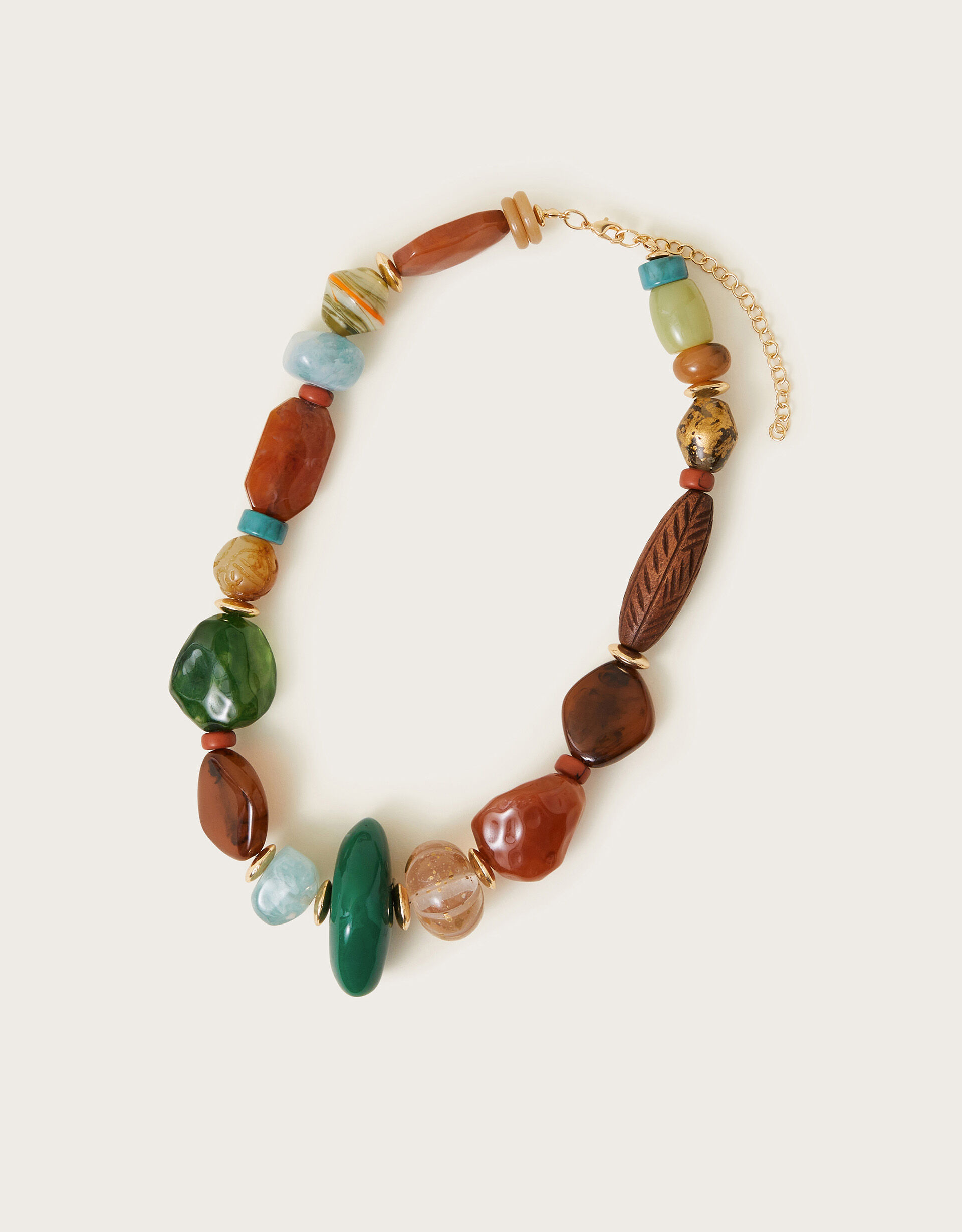 Long chunky bead necklace online