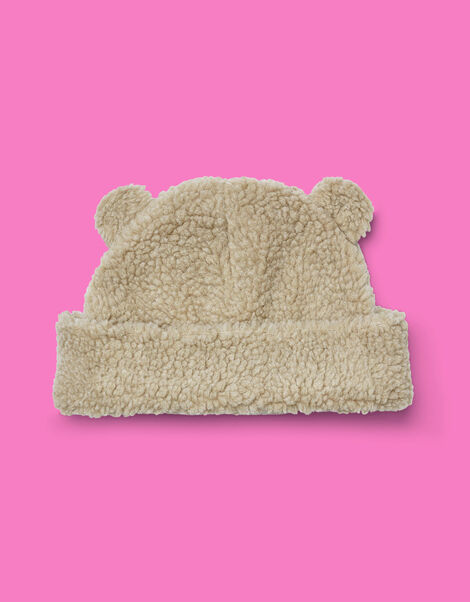 Liewood Bibi Pile Beanie with Ears Cream, Cream (CREAM), large