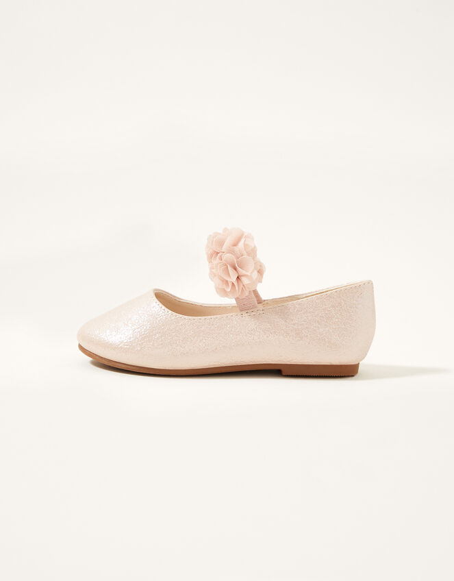 Textured Corsage Walker Shoes, Pink (PINK), large