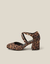 Gia Leopard Print Mary Jane Heels, Natural (NATURAL), large
