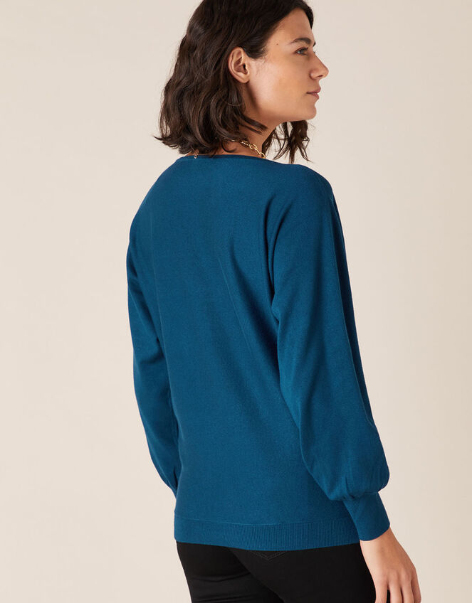 Scatter Star Heat-Seal Gem Jumper, Teal (TEAL), large